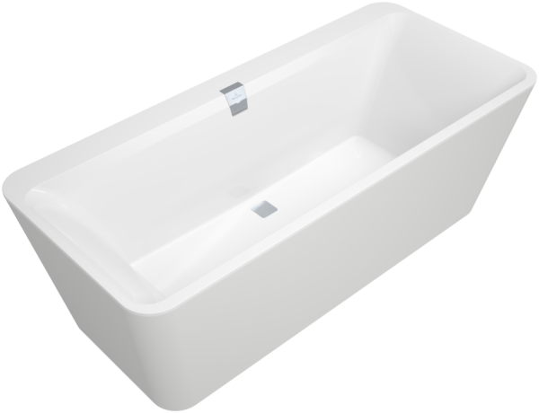 Villeroy & Boch Squaro Edge 12 1800 x 800mm Freestanding Bath - White Alpin