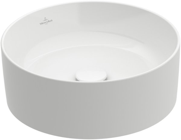 Villeroy & Boch Collaro 400mm Round Countertop Basin without Overflow - White Alpin