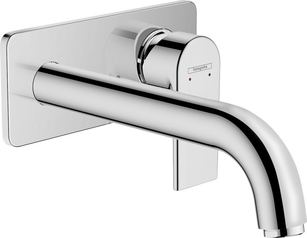 Hansgrohe Vernis Shape Single Lever Basin Mixer for Concealed Installation Wall-Mounted with Spout 20,7cm