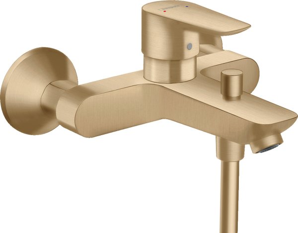 Hansgrohe Talis E Single Lever Manual Bath Mixer for Exposed Installation - Brushed Bronze