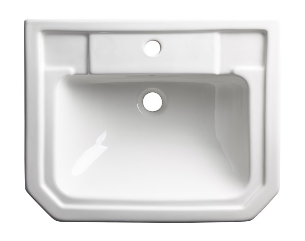 Tavistock Vitoria 550mm Semi-Recessed 1 Tap Hole Basin