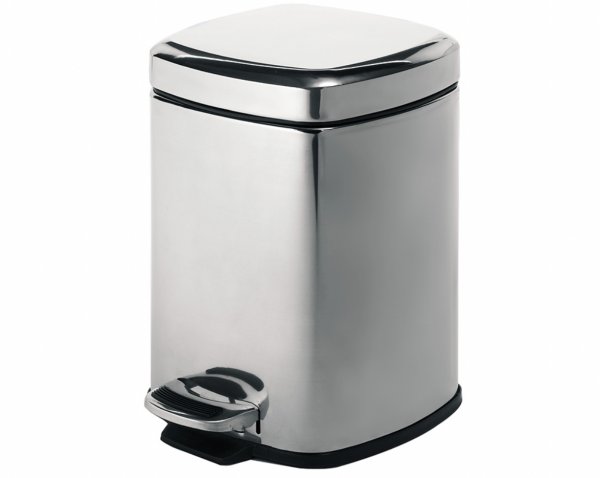 Origins Living Pedal Bin Square 5L Soft Close - Polished