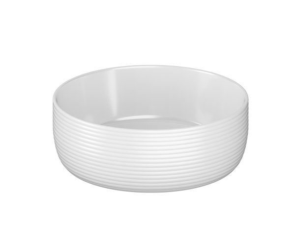 The White Space Fineline 360mm Countertop Basin - White