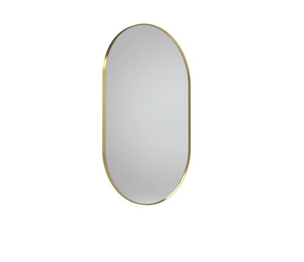 Tavistock Verge Pill 500 x 800mm Mirror - Brass