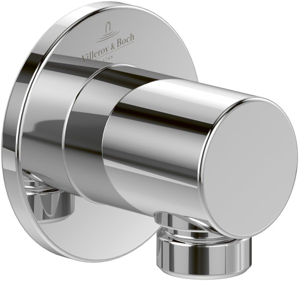 Villeroy & Boch Universal Round Shower Wall Outlet - Chrome