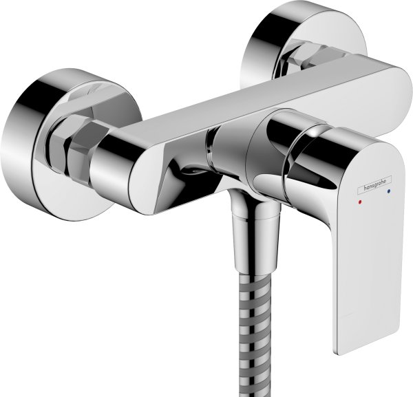 Hansgrohe Rebris E Single Lever Shower Mixer for Exposed Installation - Chrome