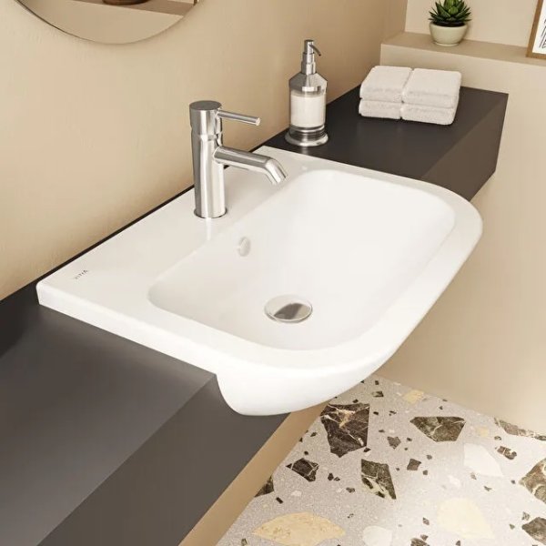 Vitra S20 550mm Semi-Recessed Basin