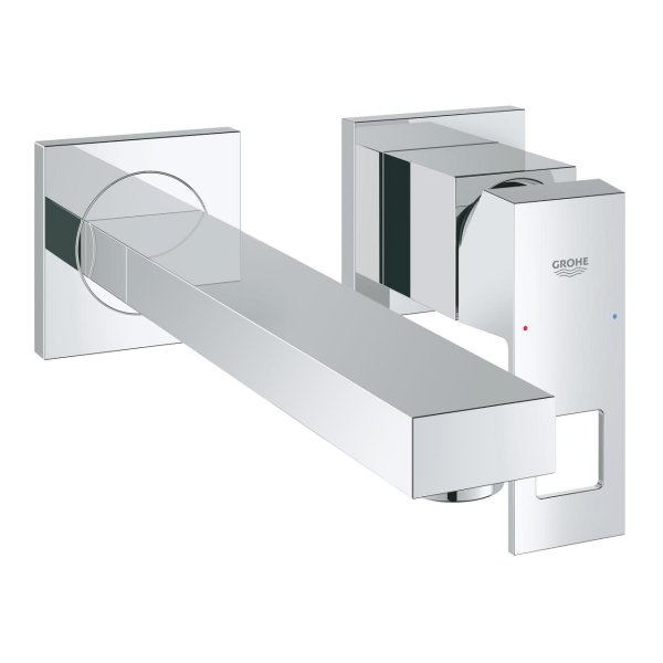 Grohe Eurocube Single Lever Wall Mounted Basin Mixer - Chrome