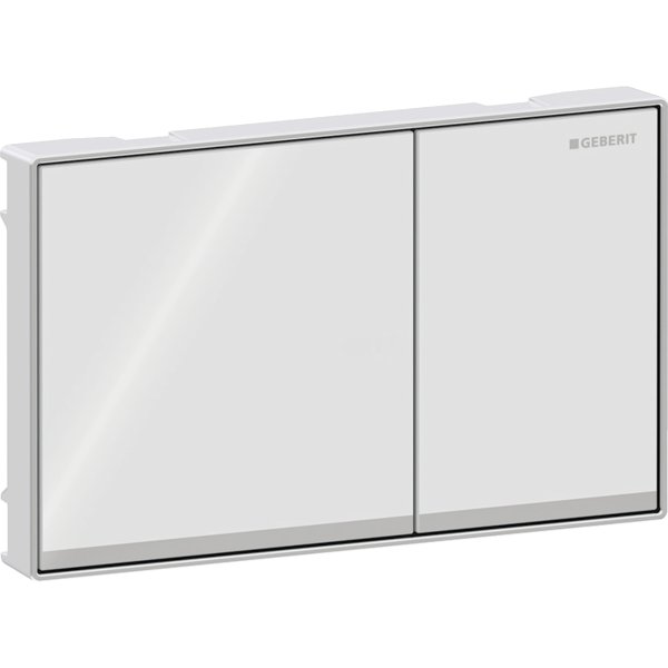 Geberit Sigma 60 White Glass Dual Flush Plate