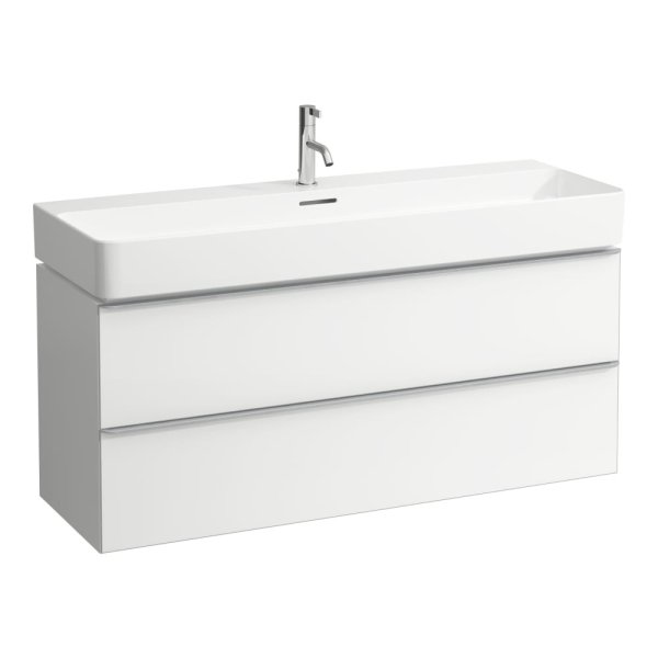 Laufen Space 1200mm Two Drawer Vanity Unit - Matt White