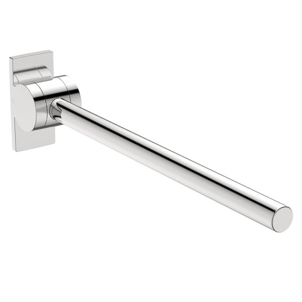 Armitage Shanks Contour 21 800mm Hinged Support Grab Rail - Stainless Steel