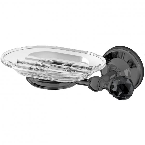 Origins Living Oriental Crystal Soap Dish - Black/Chrome