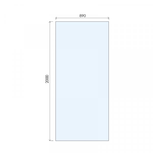 Purity Collection 900mm Brushed Nickel Wetroom Panel wall Support ...