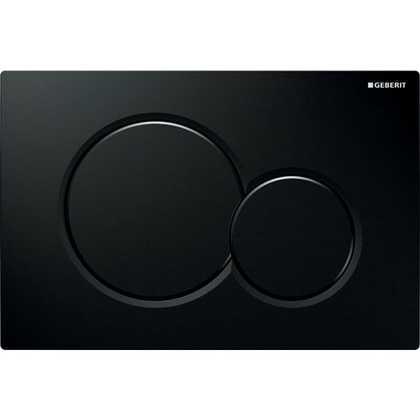 Geberit Sigma 01 Jet Black Dual Flush Plate - Stock Clearance