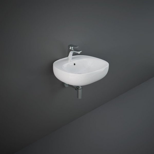 RAK Illusion Wall Hung Basin 500mm 1th - Alpine White