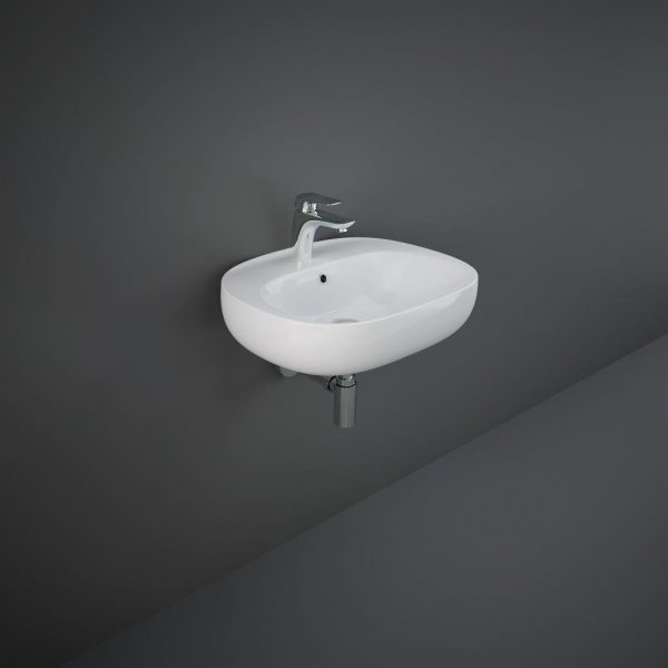 RAK Illusion Wall Hung Basin 550mm 1th - Alpine White