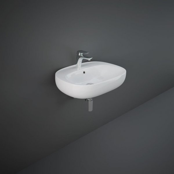 RAK Illusion Wall Hung Basin 600mm 1th - Alpine White