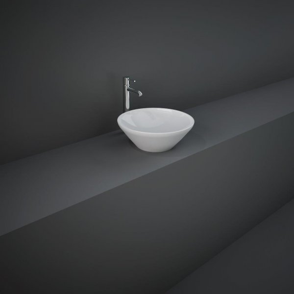 RAK Variant Round Countertop Basin 36cm - Alpine White