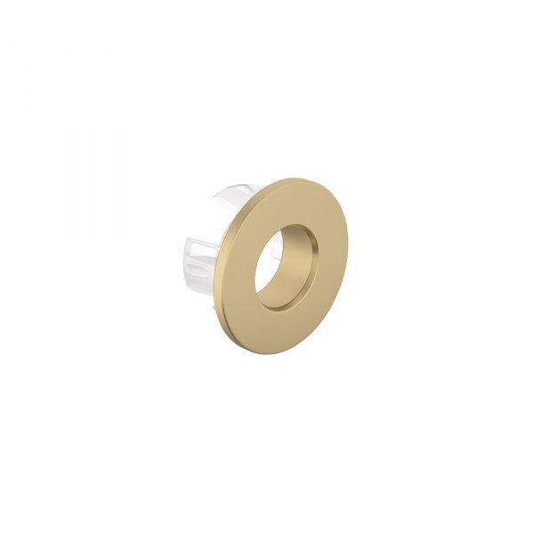 Vado Cameo Ceramic Basin Overflow Cover - Satin Brass