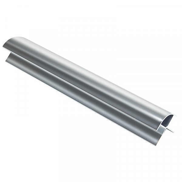 Zest Aluminium Chrome Trims For Use with 10mm Panels - 2400mm External Corner