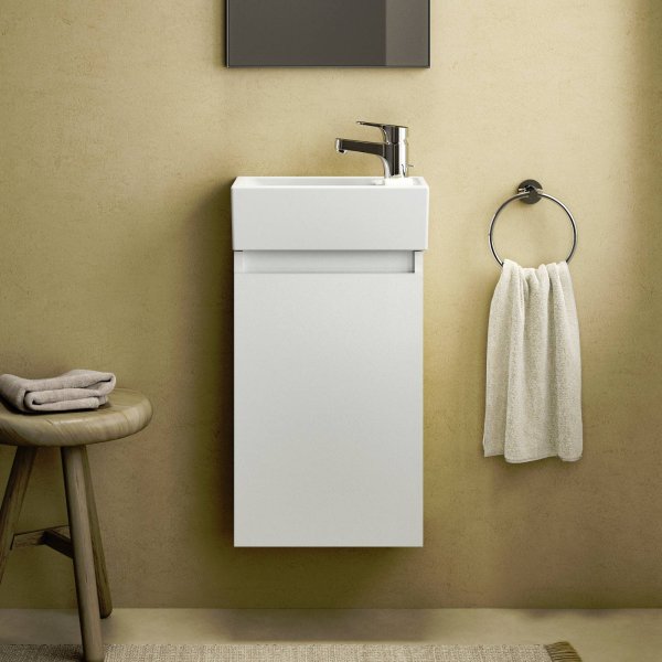 Ideal Standard Eurovit+ 35cm Guest Basin Unit with 1 Door - Gloss White