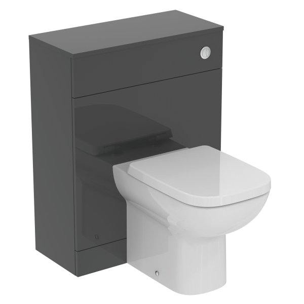 Ideal Standard Eurovit+ 65cm Toilet Unit - Mid Grey