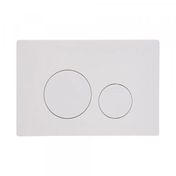 Tavistock Circles Flush Plate - White
