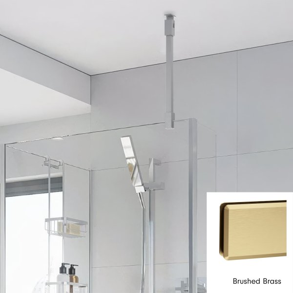 Roman Haven Select Square Ceiling Brace Kit - Brushed Brass