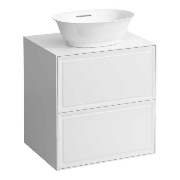 Laufen The New Classic 600mm Drawer Element for Bowl with Two Drawers - Matt White