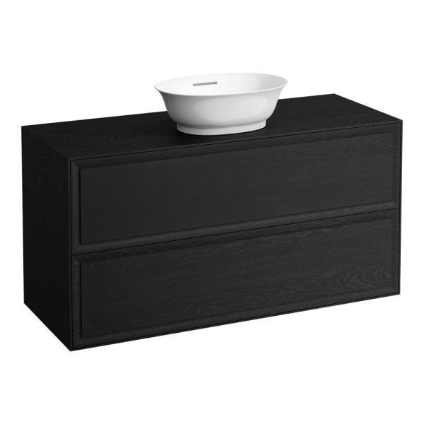 Laufen The New Classic 1200mm Drawer Element for Bowl with Two Drawers - Blacked Oak