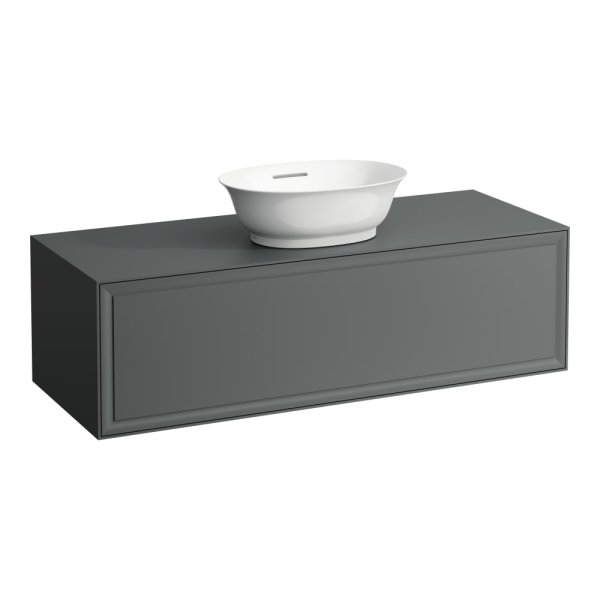 Laufen The New Classic 1200mm Drawer Element for Bowl with One Drawer - Traffic Grey