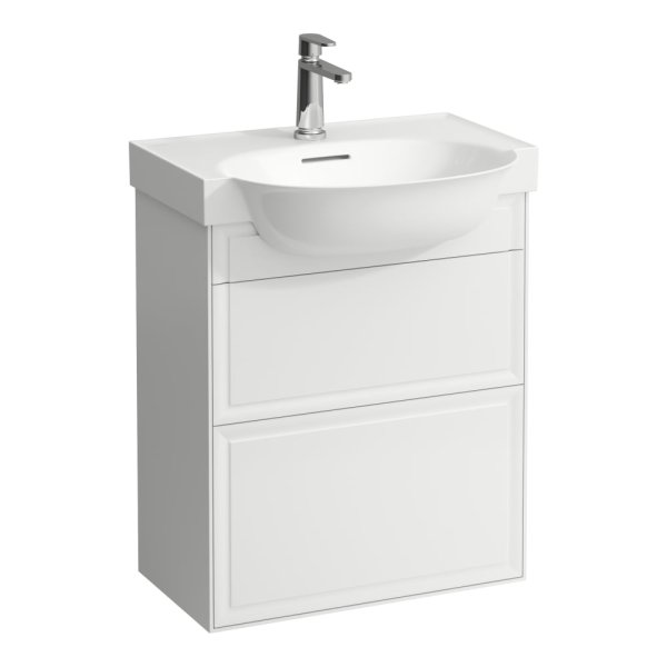 Laufen The New Classic 600mm Vanity Unit with Two Drawers - Gloss White