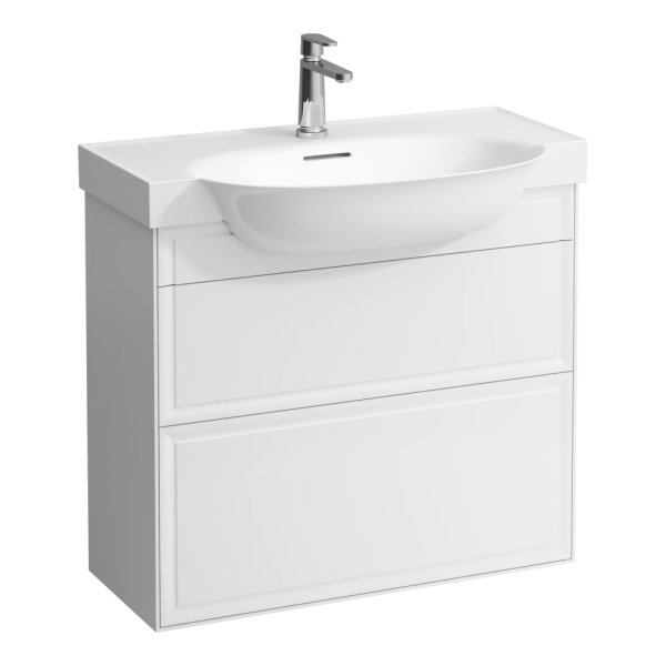 Laufen The New Classic 800mm Vanity Unit with Two Drawers - Gloss White