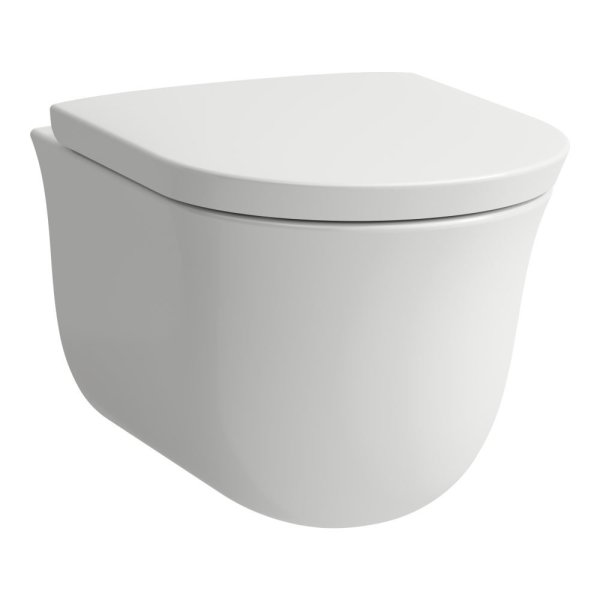 Laufen The New Classic Rimless Wall Hung Toilet Pan - Matt White