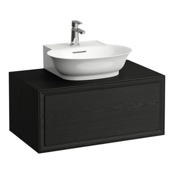 Laufen The New Classic 800mm Drawer Element for Basin with One Drawer - Blacked Oak