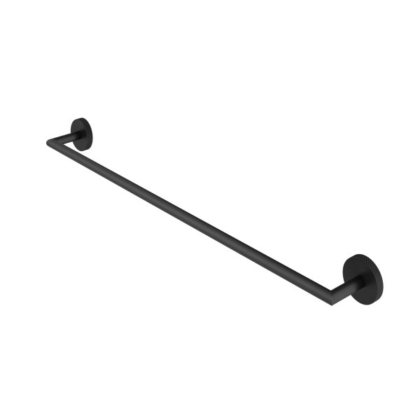 Abacus Iso Pro Single Towel Rail - Matt Black