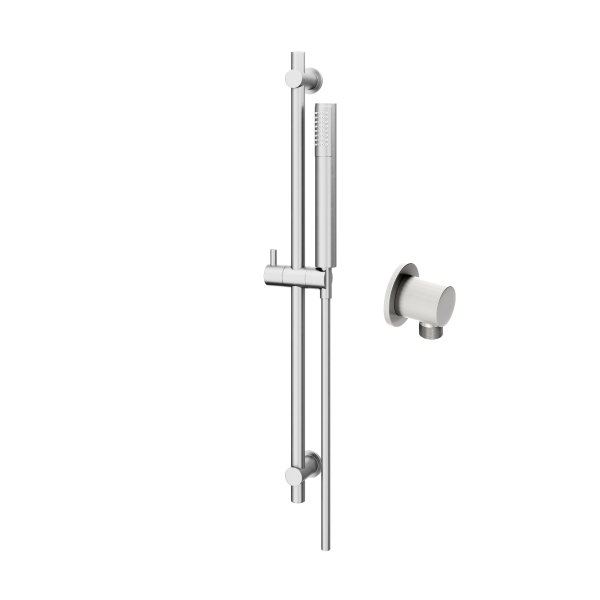 Abacus Round Outlet Shower Valve Riser Rail Kit - Chrome