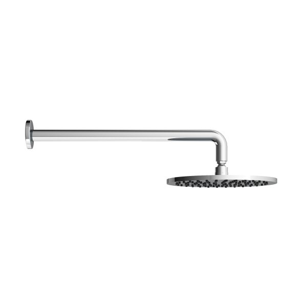 Abacus Round Head and Wall Arm - Chrome