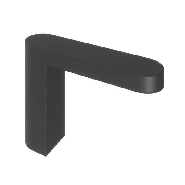 Abacus Ki Deck Mounted Bath Spout - Matt Black