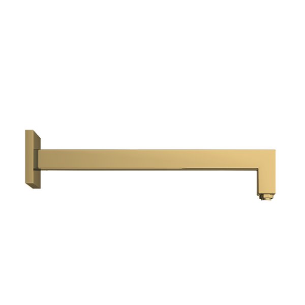 Abacus Emotion Square 370mm Fixed Wall Arm - Brushed Brass