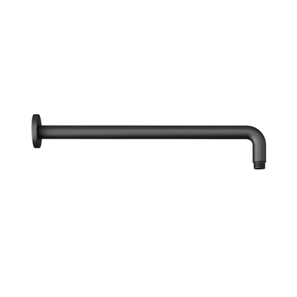 Abacus Emotion Round Fixed Wall Arm 380mm - Matt Black