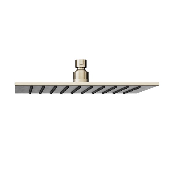 Abacus Emotion Square 250mm Fixed Shower Head - Brushed Nickel