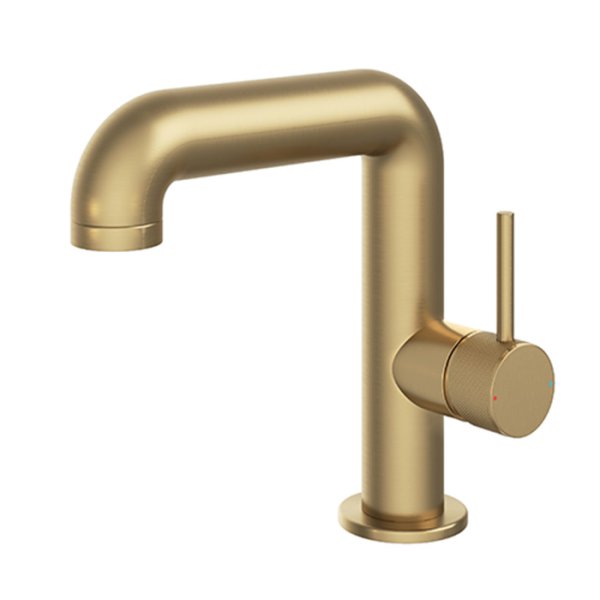 Abacus Iso Pro Mono Basin Mixer Side Handle - Brushed Brass