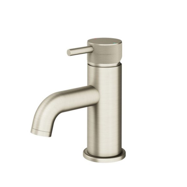 Abacus Iso Pro Mini Mono Basin Mixer - Brushed Nickel