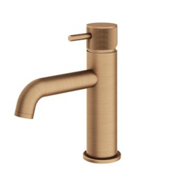 Abacus Iso Pro Mono Basin Mixer - Brushed Bronze