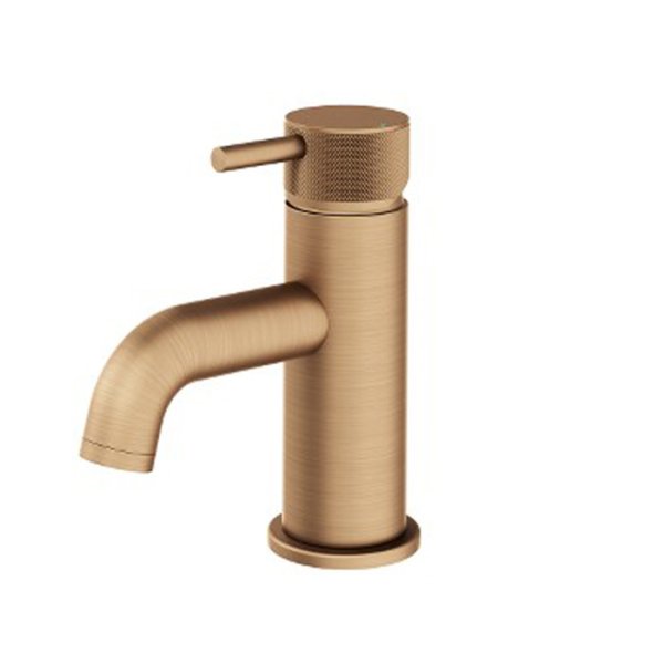 Abacus Iso Pro Mini Mono Basin Mixer - Brushed Bronze