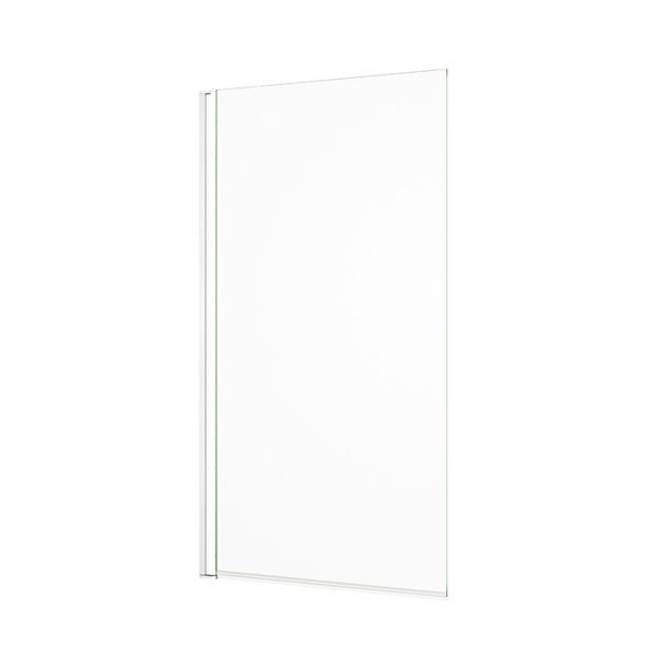 Abacus 1500 x 800mm Bath Screen - Matt White