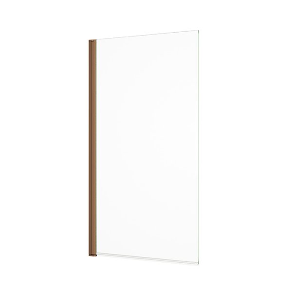 Abacus 1500 x 800mm Bath Screen - Brushed Bronze