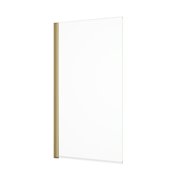 Abacus 1500 x 800mm Bath Screen - Brushed Brass