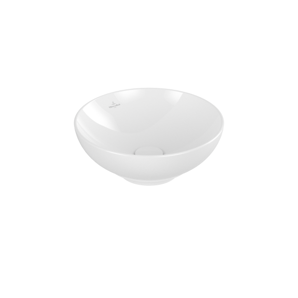 Villeroy & Boch Loop & Friends 380mm Round Countertop Basin with Overflow - White Alpin